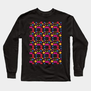 COLOURFUL CIRCULAR PATTERN Long Sleeve T-Shirt